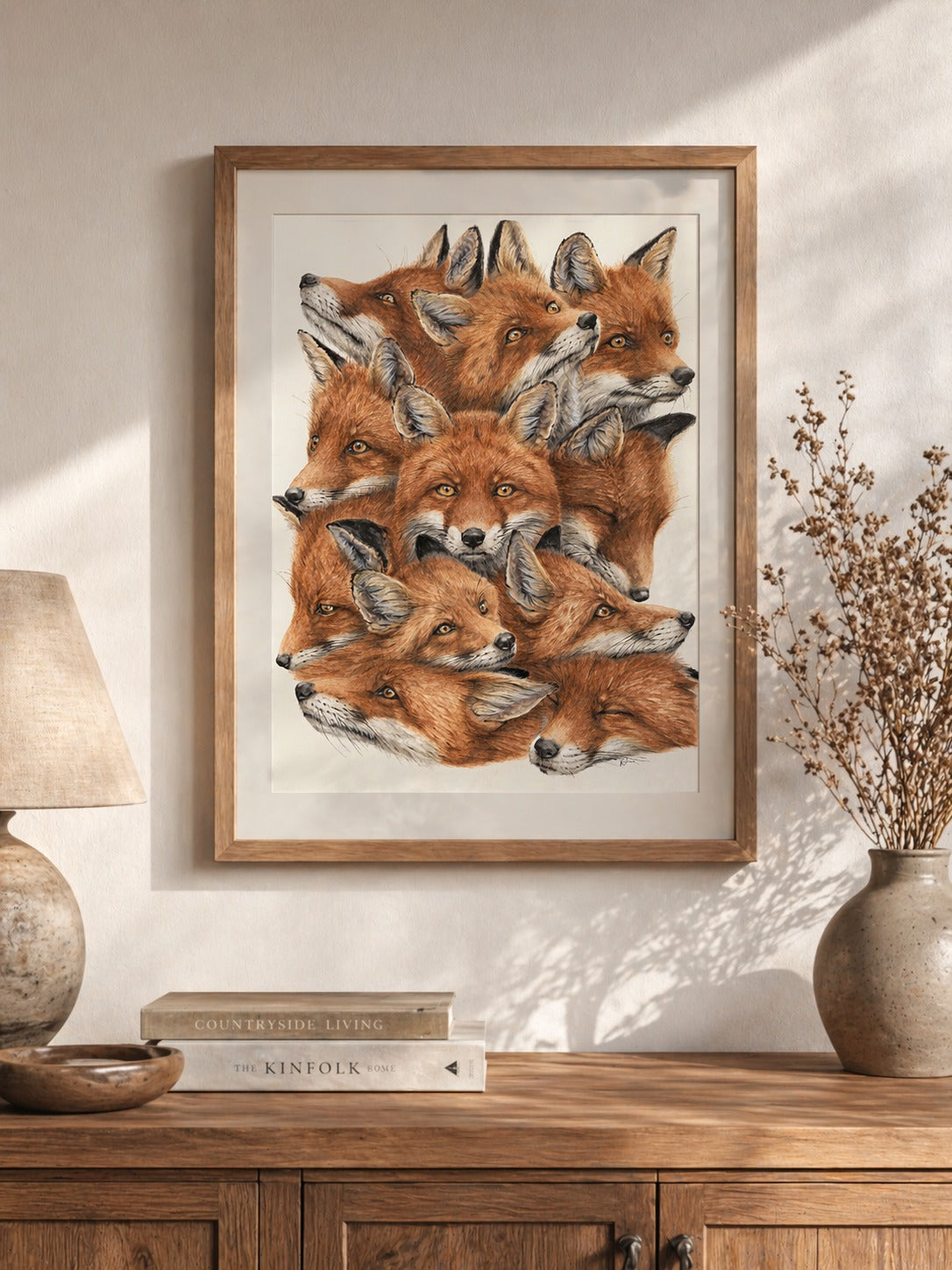 'A Proper Skulk' - Foxes Fine Art Giclee Watercolour Print