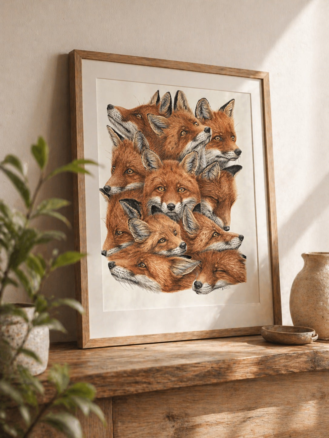 'A Proper Skulk' - Foxes Fine Art Giclee Watercolour Print